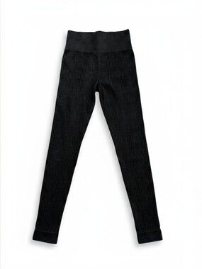 Vuori Seamless Legging Charcoal Plaid Size S NWOT